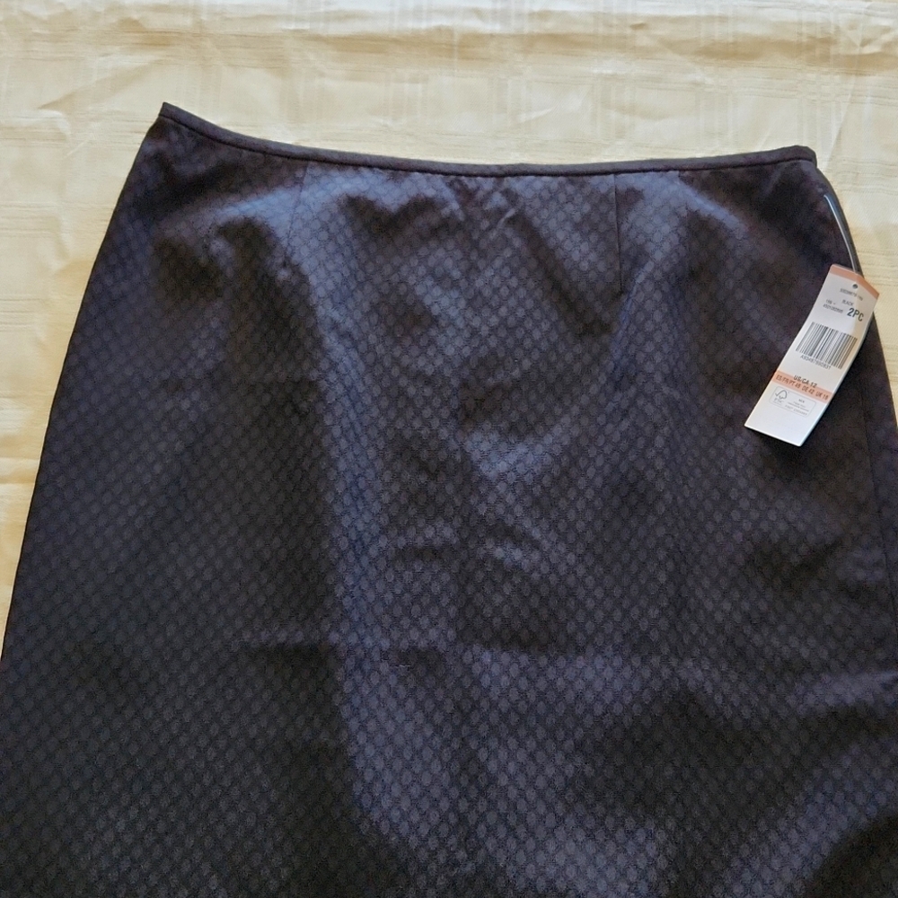 NWT Le Suit Black Skirt Suit - Picture 6 of 8